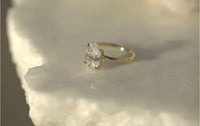 3.01CT Oval Lab Diamond Engagement Ring